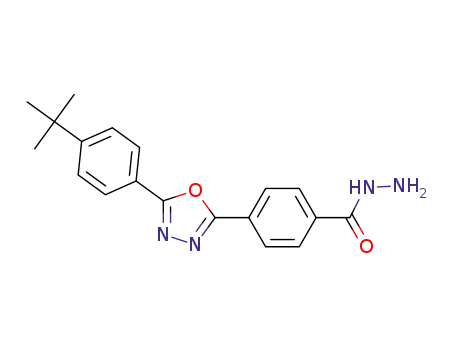 Molecular Structure of 1169389-56-3 (4-(5-(4-tert-butylphenyl)-1,3,4-oxadiazol-2-yl)benzoylhydrazine)