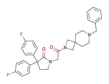 1-(2-(7-Benzyl-2,7-diazaspiro[3.5]nonan-2-yl)-2-oxoethyl)-3,3-bis(4-fluorophenyl)pyrrolidin-2-one