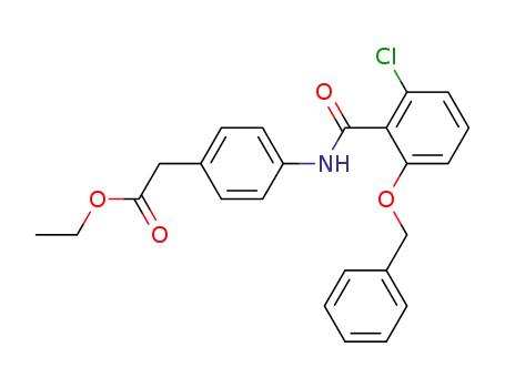 ethyl {4-[({2-chloro-6-[(phenylmethyl)oxy]phenyl}carbonyl)amino]phenyl}acetate