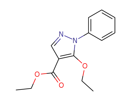 Molecular Structure of 706819-80-9 (5-ethoxy-1-phenyl-1H-pyrazole-4-carboxylic acid ethyl ester)