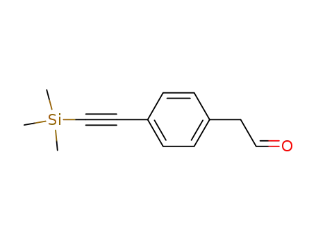 {4-[(trimethylsilyl)ethynyl]phenyl}acetaldehyde