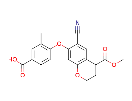 4-(6-cyano-4-(methoxycarbonyl)chroman-7-yloxy)-3-methylbenzoic acid
