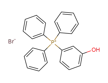 Molecular Structure of 844468-43-5 (Phosphonium, (3-hydroxyphenyl)triphenyl-, bromide)