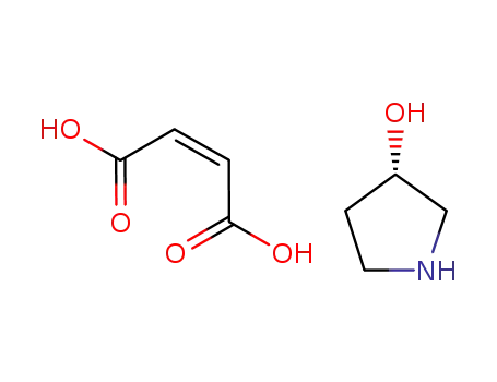 Molecular Structure of 1092655-33-8 ((S)-pyrrolidin-3-ol hydrogen maleate)