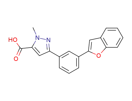 5-(3-benzofuran-2-yl-phenyl)-2-methyl-2H-pyrazole-3-carboxylic acid