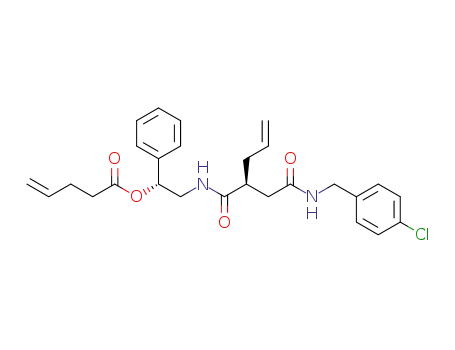 (R)-2-((S)-2-(2-(4-chlorobenzylamino)-2-oxoethyl)pent-4-enamido)-1-phenylethyl pent-4-enoate