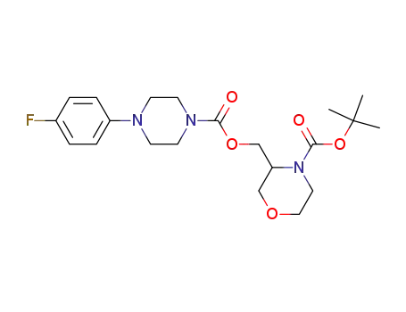 3-[4-(4-fluorophenyl)-piperazine-1-carbonyloxymethyl]-morpholine-4-carboxylic acid tert-butyl ester