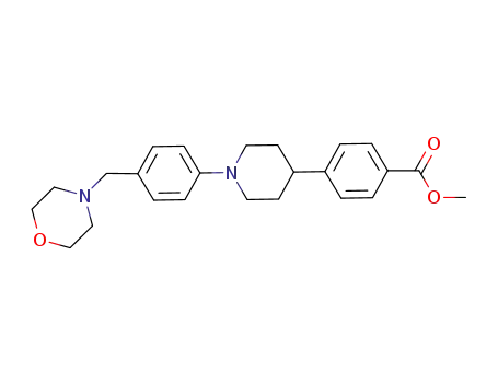 4-(1-(4-morpholin-4-ylmethylphenyl)piperidin-4-yl)benzoic acid methyl ester