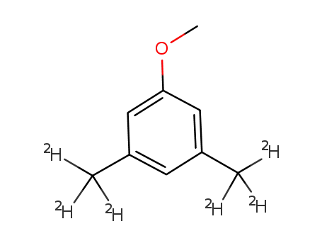 Molecular Structure of 1009736-58-6 (1-methoxy-3,5-(dimethyl-D<sub>6</sub>)-benzene)