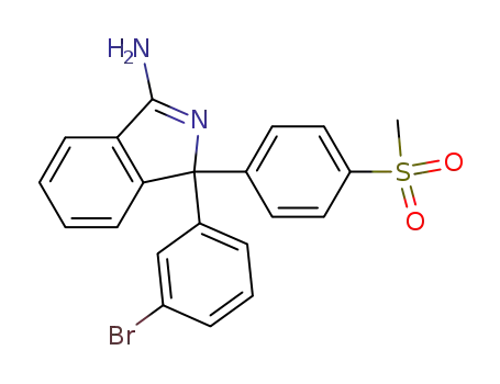 1-(3-bromophenyl)-1-[4-(methylsulfonyl)phenyl]-1H-isoindol-3-amine