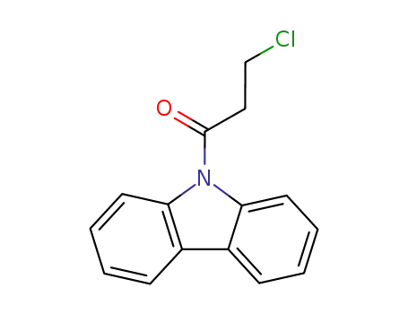 Molecular Structure of 2499-66-3 (9H-Carbazole, 9-(3-chloro-1-oxopropyl)-)