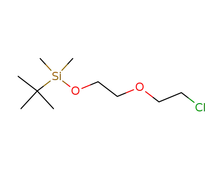 Molecular Structure of 119382-85-3 (tert-butyl (2-(2-chloroethoxy)ethoxy)dimethylsilane)