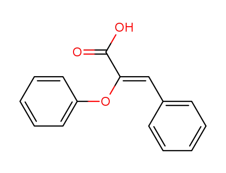 Molecular Structure of 58954-64-6 (2-Propenoic acid, 2-phenoxy-3-phenyl-, (Z)-)