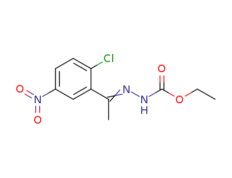 ethyl 2-(1-(2-chloro-5-nitrophenyl)ethylidene)hydrazinecarboxylate