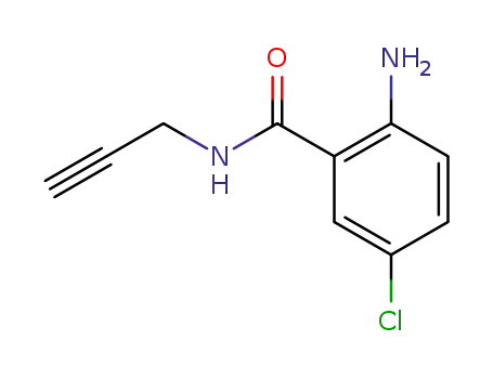 Molecular Structure of 4943-81-1 (2-amino-5-chloro-N-(prop-2-yn-1-yl)benzamide)