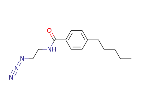 Molecular Structure of 1192358-22-7 (N-(2-azidoethyl)-4-pentylbenzamide)
