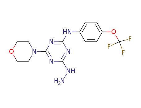 (4-hydrazino-6-morpholin-4-yl-1,3,5-triazin-2-yl)-(4-trifluoromethoxyphenyl)amine
