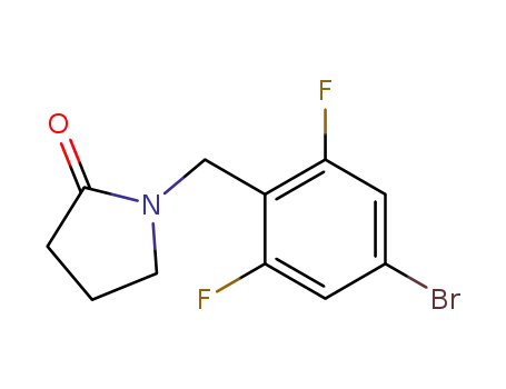 1-[(4-bromo-2,6-difluorophenyl)methyl]-2-pyrrolidinone