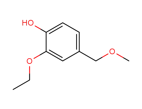 Molecular Structure of 5595-79-9 (2-ethoxy-4-(methoxymethyl)phenol)
