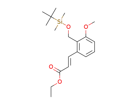 (E)-ethyl 3-(2-(((tert-butyldimethylsilyl)oxy)methyl)-3-methoxyphenyl)acrylate