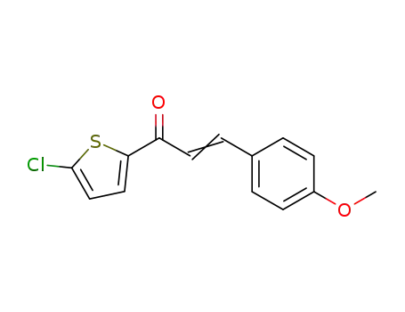 Molecular Structure of 152432-23-0 (1-(5-CHLORO-2-THIENYL)-3-(4-METHOXYPHENYL)PROP-2-EN-1-ONE)