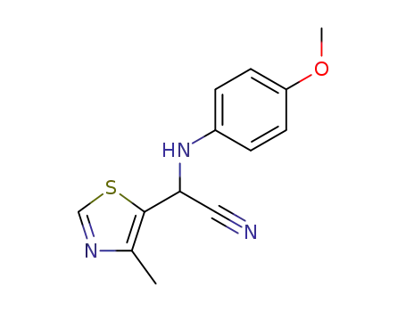 2-[(4-methoxyphenyl)amino]-2-(4-methylthiazol-5-yl)acetonitrile