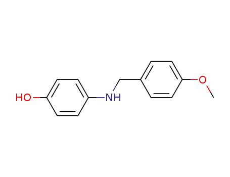 Molecular Structure of 63760-17-8 (4-[(4-METHOXYBENZYL)AMINO]PHENOL)