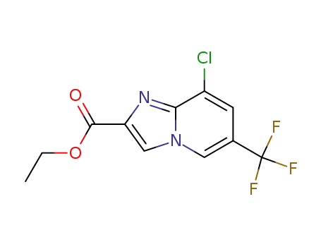 Molecular Structure of 353258-31-8 (ETHYL 8-CHLORO-6-(TRIFLUOROMETHYL)IMIDAZO[1,2-A]PYRIDINE-2-CARBOXYLATE)