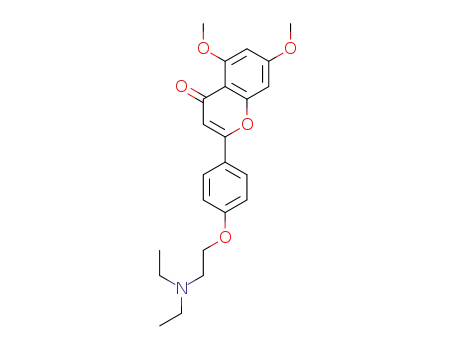 2-(4-(2-diethylaminoethoxy)phenyl)-5,7-dimethoxychromen-4-one