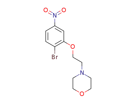 Molecular Structure of 1610875-62-1 (4-(2-(2-bromo-5-nitrophenoxy)ethyl)morpholine)