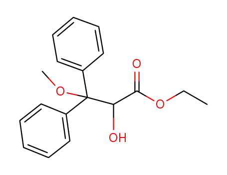 Benzenepropanoic acid, a-hydroxy-b-methoxy-b-phenyl-, ethyl ester