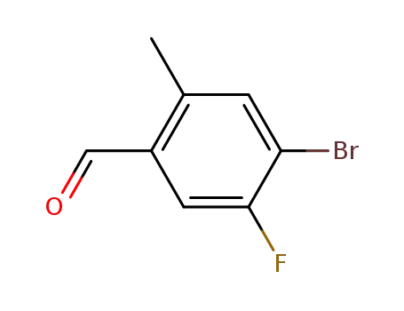 Molecular Structure of 861928-26-9 (4-Bromo-5-fluoro-2-methylbenzaldehyde)
