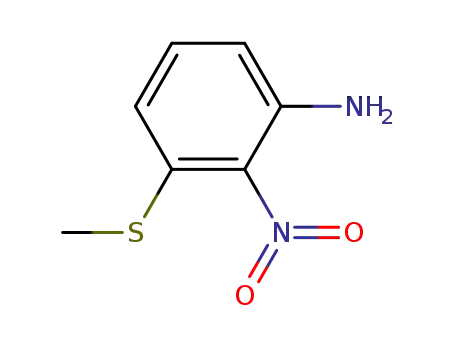 Benzenamine, 3-(methylthio)-2-nitro-