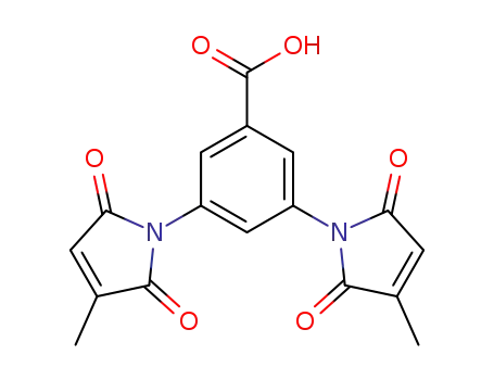 Molecular Structure of 143659-09-0 (3,5-bis(3-methyl-2,5-dioxo-2,5-dihydro-1H-pyrrol-1-yl)benzoic acid)