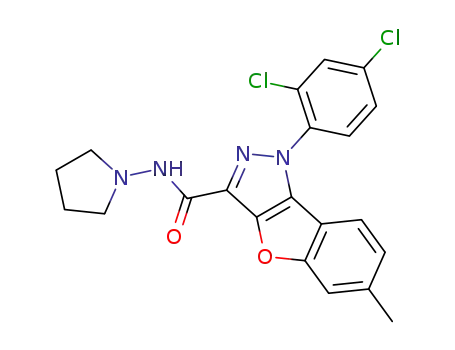 N-(pyrrolidin-1-yl)-1-(2,4-dichlorophenyl)-6-methyl-1H-benzofuro[3,2-c]pyrazole-3-carbohydrazide