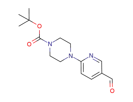 Molecular Structure of 479226-10-3 (TERT-BUTYL 4-(5-FORMYLPYRID-2-YL)PIPERAZINE-1-CARBOXYLATE)