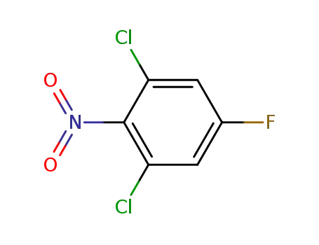 Molecular Structure of 180134-21-8 (Benzene, 1,3-dichloro-5-fluoro-2-nitro-)