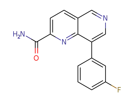 8-(3-fluorophenyl)-1,6-naphthyridine-2-carboxamide