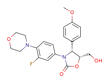 (4R,5R)-3-(3-fluoro-4-morpholinophenyl)-5-(hydroxymethyl)-4-(4-methoxyphenyl)oxazolidin-2-one