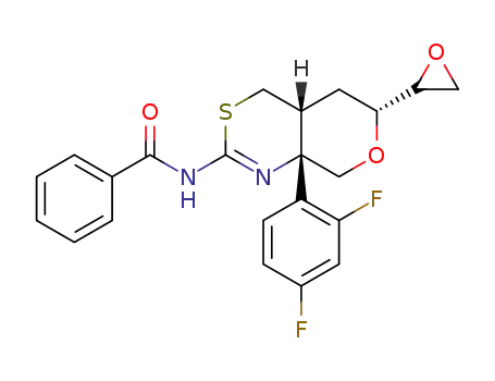 N-[(4aR,6R,8aS)-8a-(2,4-difluorophenyl)-6-(oxiran-2-yl)-4,4a,5,6,8,8a-hexahydropyrano[3,4-c][1,3]thiazin-2-yl]benzamide