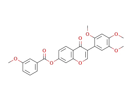 4-oxo-3-(2,4,5-trimethoxyphenyl)-4H-chromen-7-yl-3-methoxybenzoate