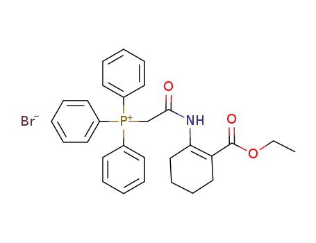 (2-((2-(ethoxycarbonyl)cyclohex-1-en-1-yl)amino)-2-oxoethyl)triphenylphosphonium bromide