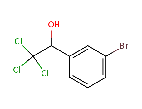 Molecular Structure of 640733-16-0 (1-(3-Bromo-phenyl)-2,2,2-trichloro-ethanol)