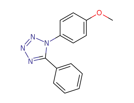 Molecular Structure of 57761-73-6 (1-(4'-methoxyphenyl)-5-phenyl-1H-tetrazole)