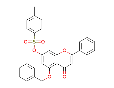 5-(benzyloxy)-4-oxo-2-phenyl-4H-chromen-7-yl 4-methylbenzenesulfonate
