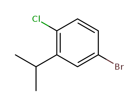 Molecular Structure of 90350-28-0 (5-Bromo-2-chloroisopropylbenzene)