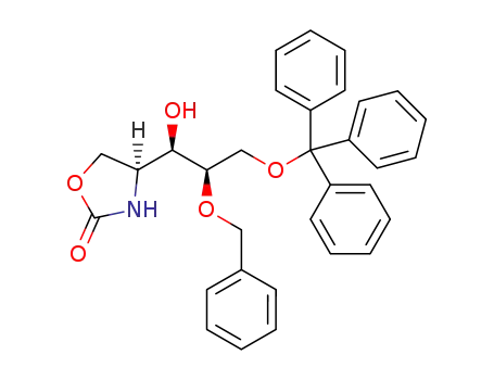 (4S)-4-[(1'R,2'R)-2'-(benzyloxy)-1'-hydroxy-3'-(trityloxy)propyl]oxazolidin-2-one