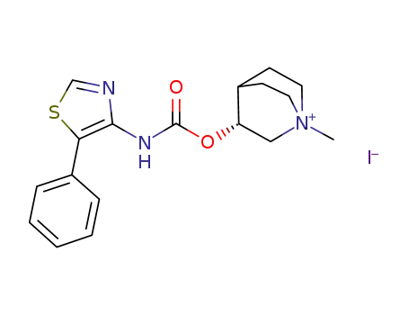 (3R)-1-methyl-3-{[(5-phenyl-1,3-thiazol-4-yl)carbamoyl]oxy}-1-azoniabicyclo[2.2.2]octane iodide
