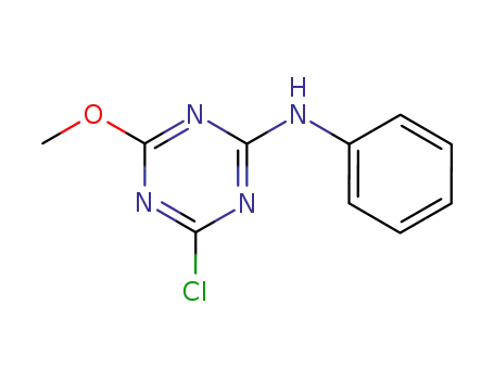 Molecular Structure of 30357-85-8 (4-chloro-6-methoxy-N-phenyl-1,3,5-triazin-2-amine)