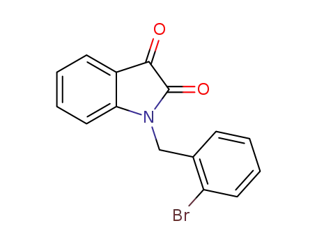 Molecular Structure of 689757-55-9 (1-(2-BROMOBENZYL)-1H-INDOLE-2,3-DIONE)